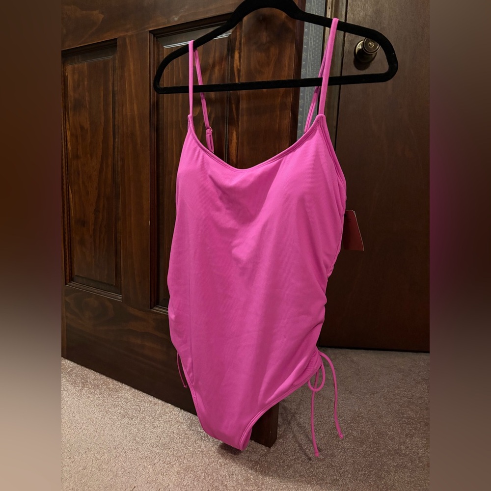 Shade & Shore orchid purple One-Piece Swimsuit with Adjustable Straps